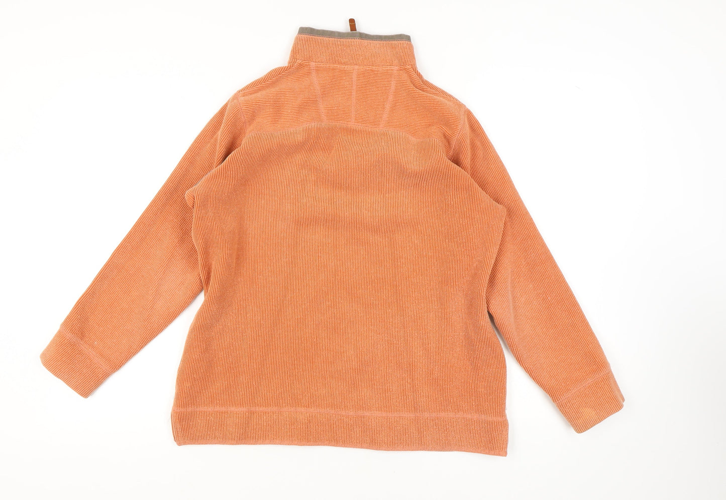 Cotton Traders Men's Orange Corduroy Pullover, Size S