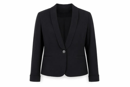 Zara Women's Black L Blazer, Slim Fit, Workwear