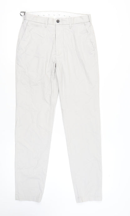 Marks & Spencer Men's Beige Regular Fit Trousers