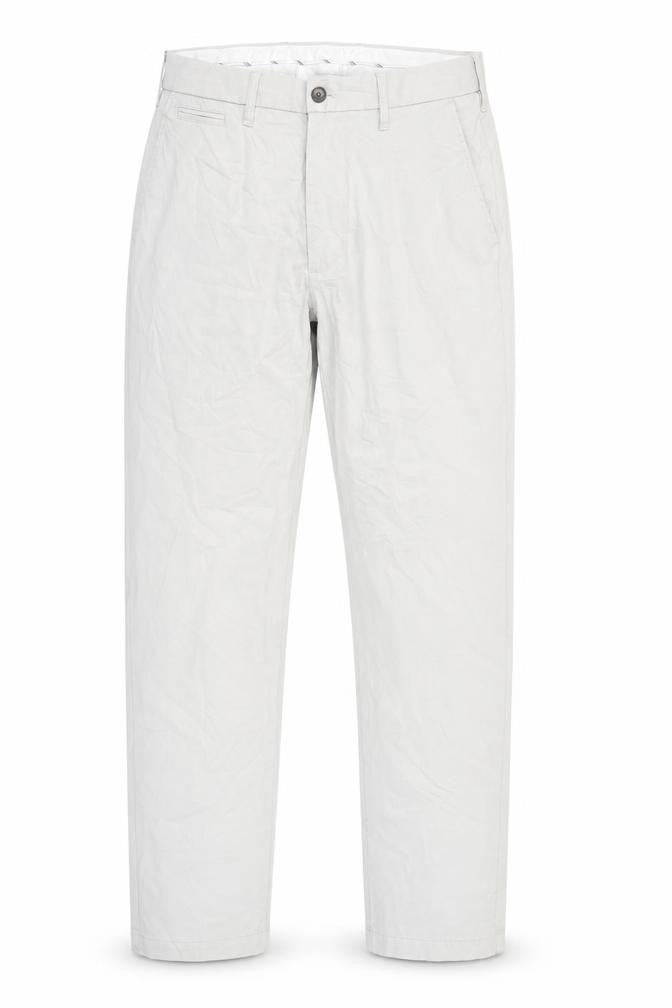 Marks & Spencer Men's Beige Regular Fit Trousers