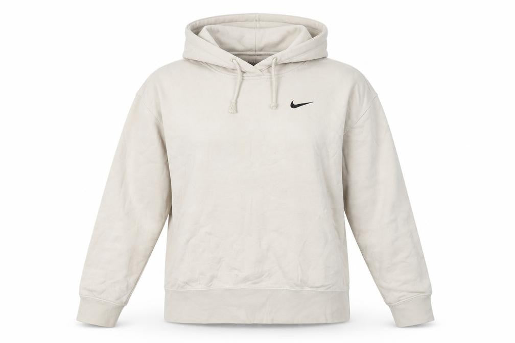 Nike Unisex Beige Hoodie - Small Cotton Blend
