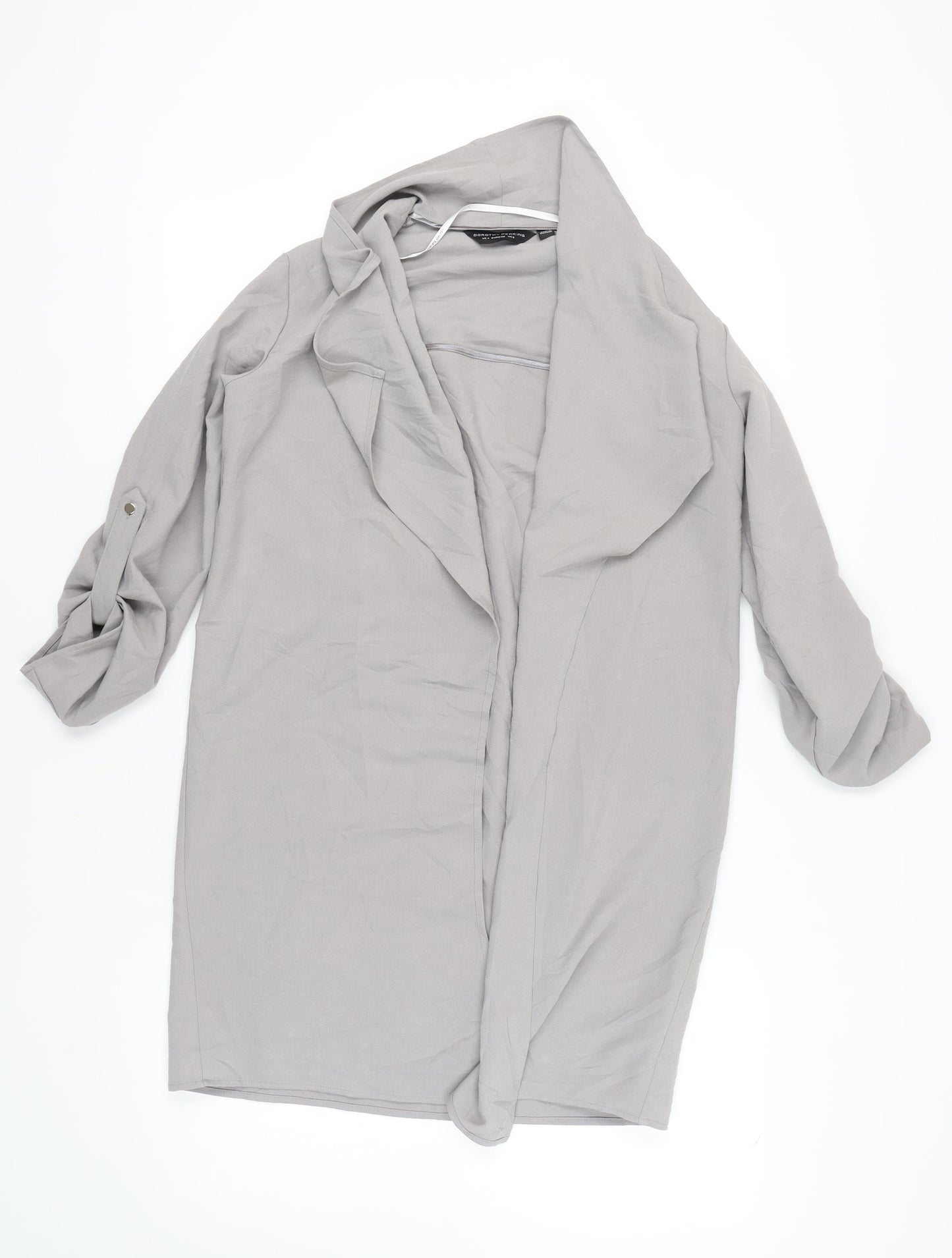 Dorothy Perkins Women's Grey Mid-Length Coat UK 8