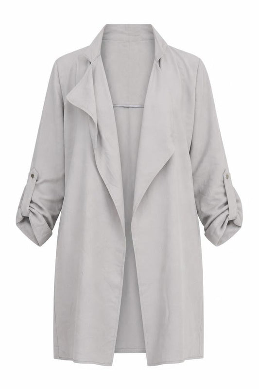 Dorothy Perkins Women's Grey Mid-Length Coat UK 8