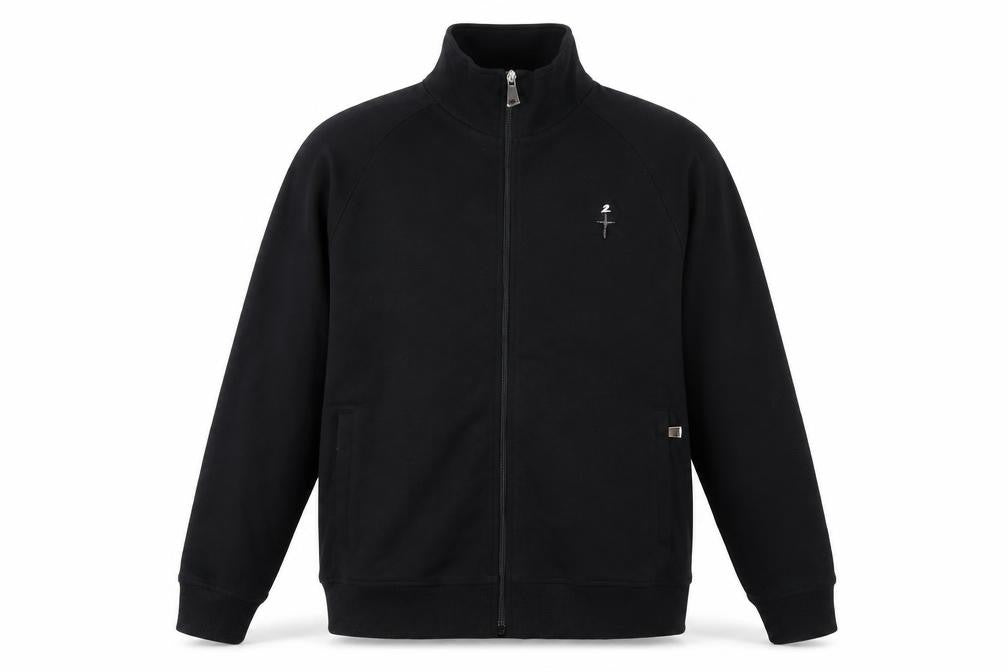 Verver Made Men's Black Full Zip Sweatshirt, Size M