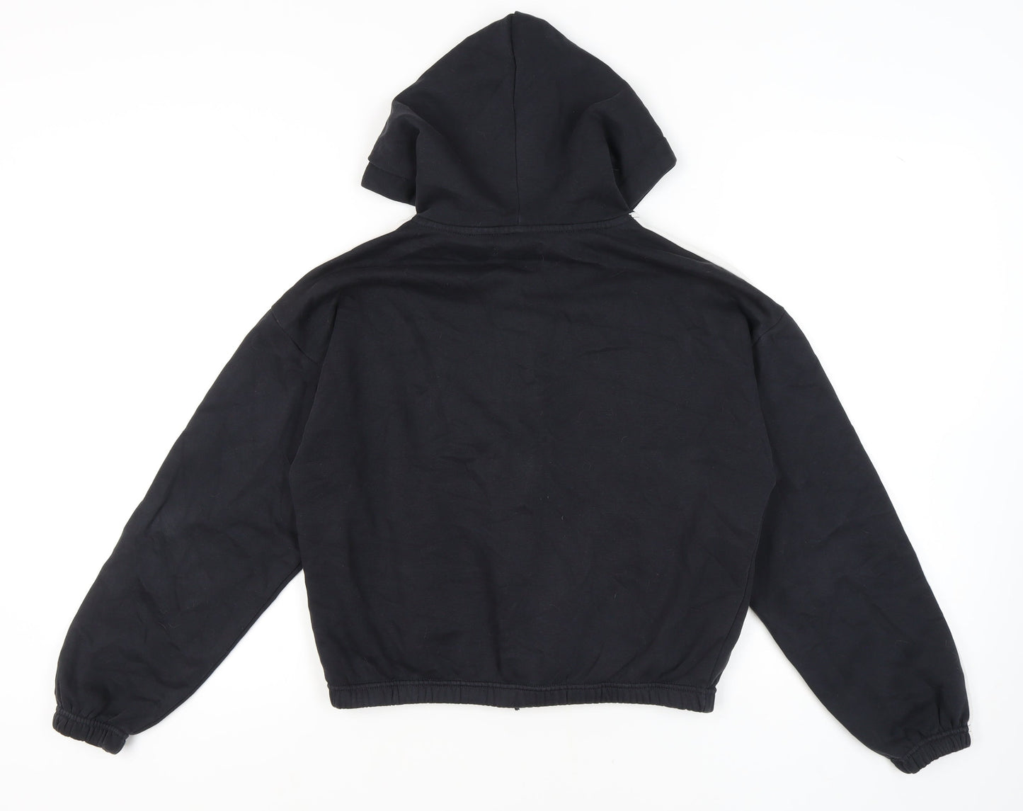 French Connection Women's Full Zip Black Hoodie Size S