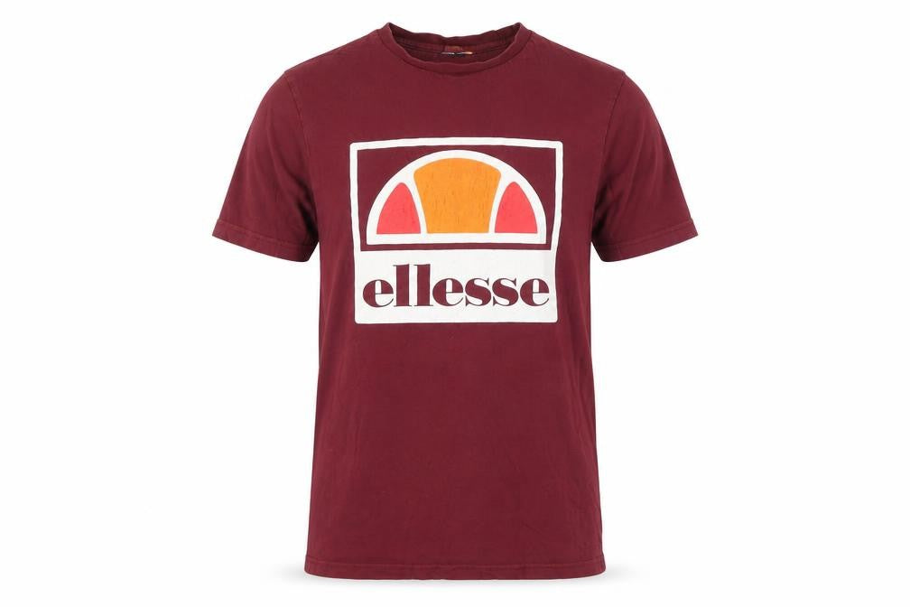 Ellesse Men's Red S T-Shirt, Graphic Logo, Sports Style
