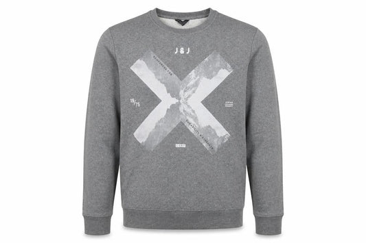 Jack & Jones Men's Grey Graphic Sweatshirt Medium
