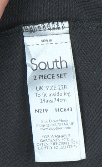 South Black Plus Size Women's Trousers Size 22