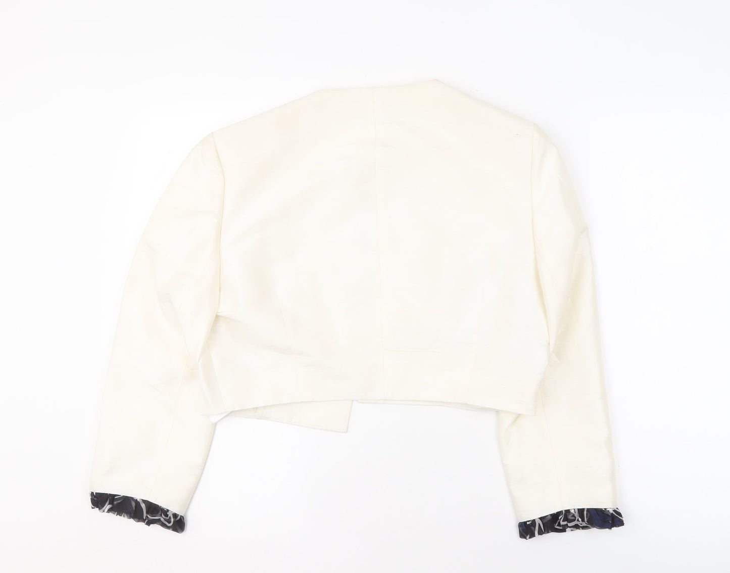 Condici Women's Ivory Silk Suit Jacket, Size 14