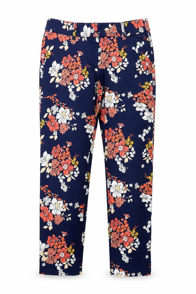 Old Navy Floral Cropped Trousers for Women Size 6