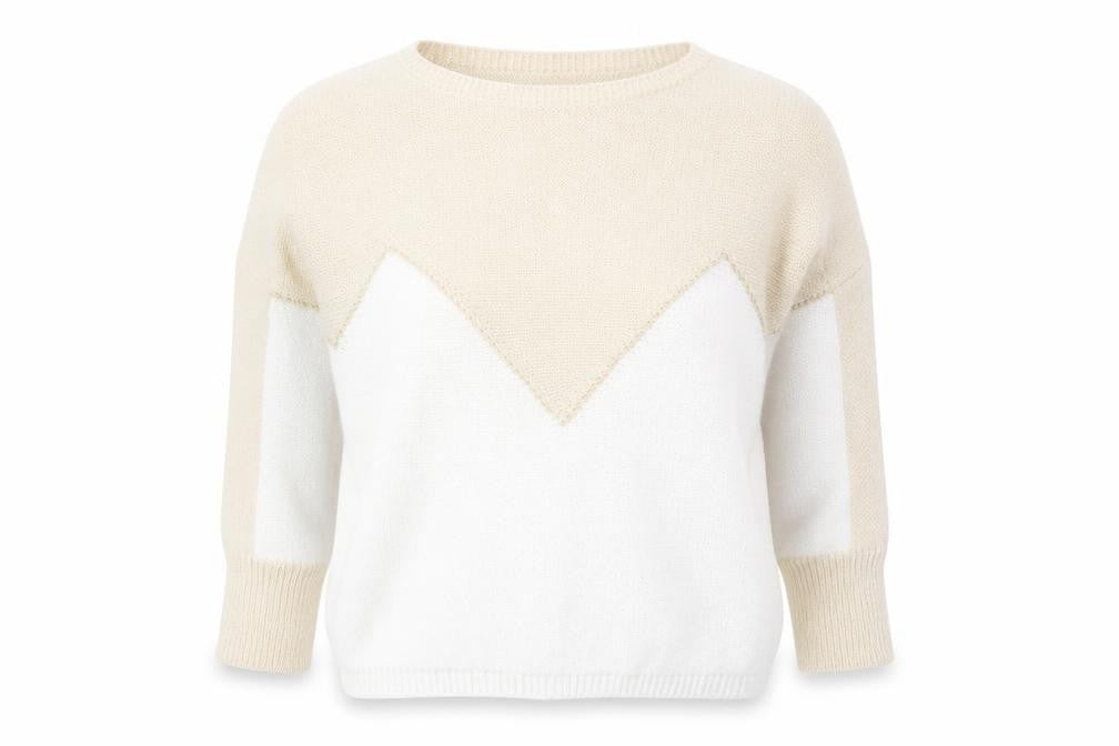Izabel London Women's Beige Knit Pullover Jumper M
