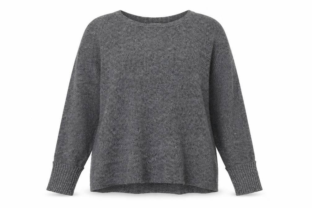 Pull & Bear Women's Grey Knit Pullover Jumper M