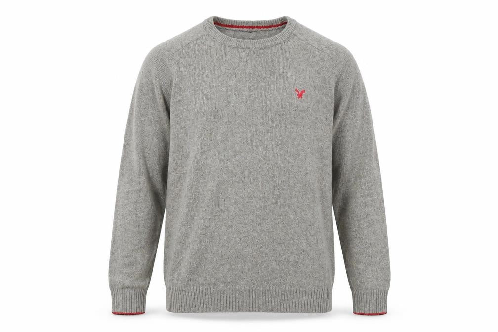 American Eagle Men's Grey XL Pullover Jumper