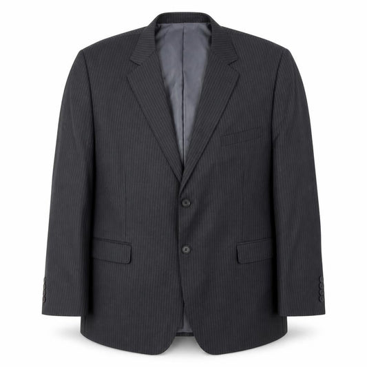 The Major Oak Men's Grey Striped Blazer - 46S