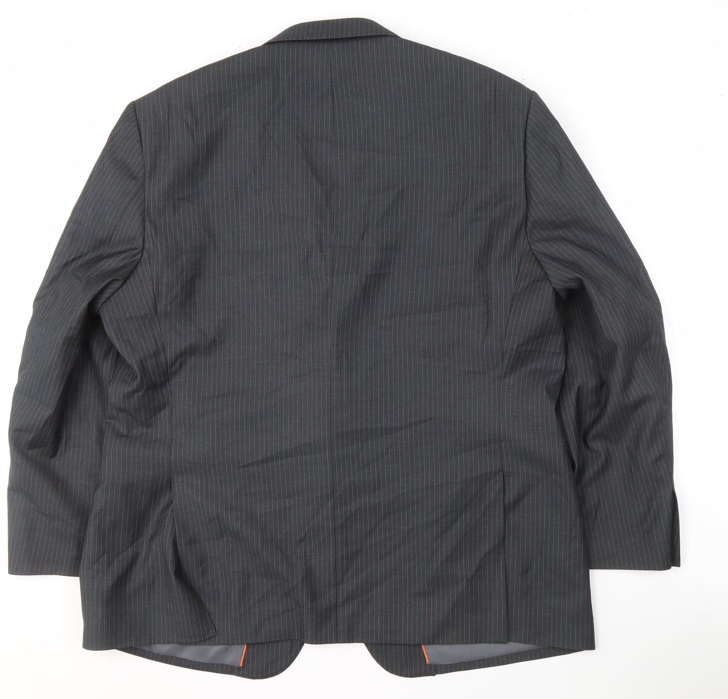 The Major Oak Men's Grey Striped Blazer - 46S