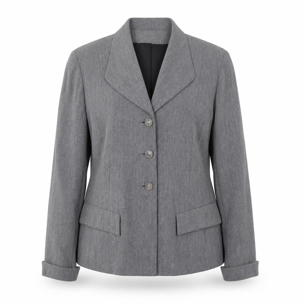 Wallis Women’s Grey Blazer, Size 14, Elegant Four-Button