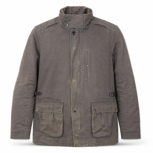 Reiss Men's Grey Cotton Jacket M Casual Mid-Length