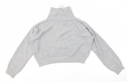 Urban Outfitters Women's Grey Full Zip Jumper M