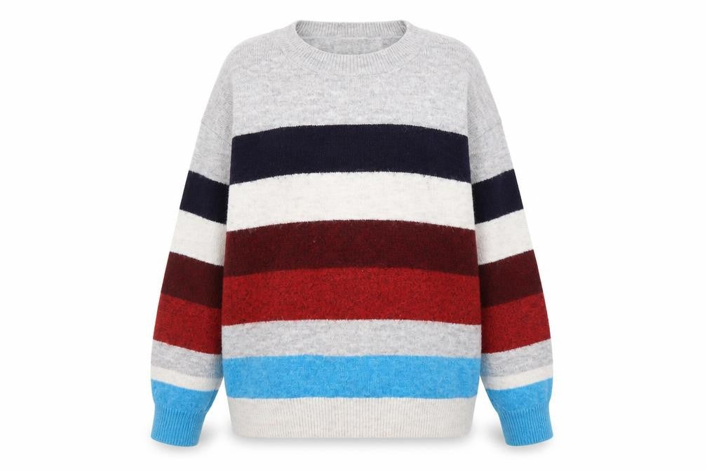 River Island Men's Multicoloured M Striped Pullover Jumper
