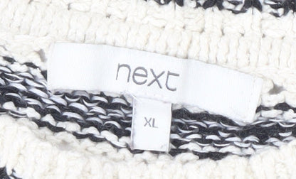Next Women's Multicoloured XL Striped Knit Jumper