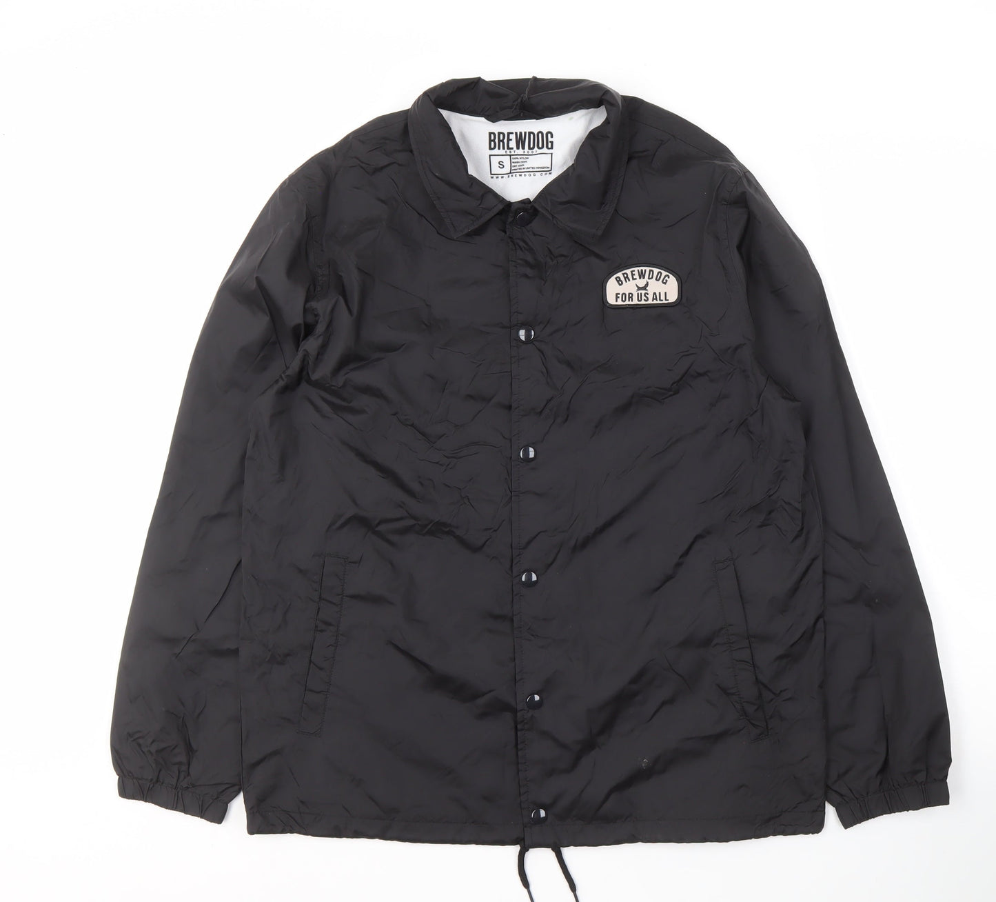 Brewdog Men's Black Windbreaker Jacket S