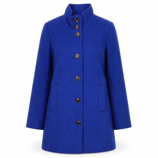 Lands' End Women's Blue Mid-Length Coat Size 12