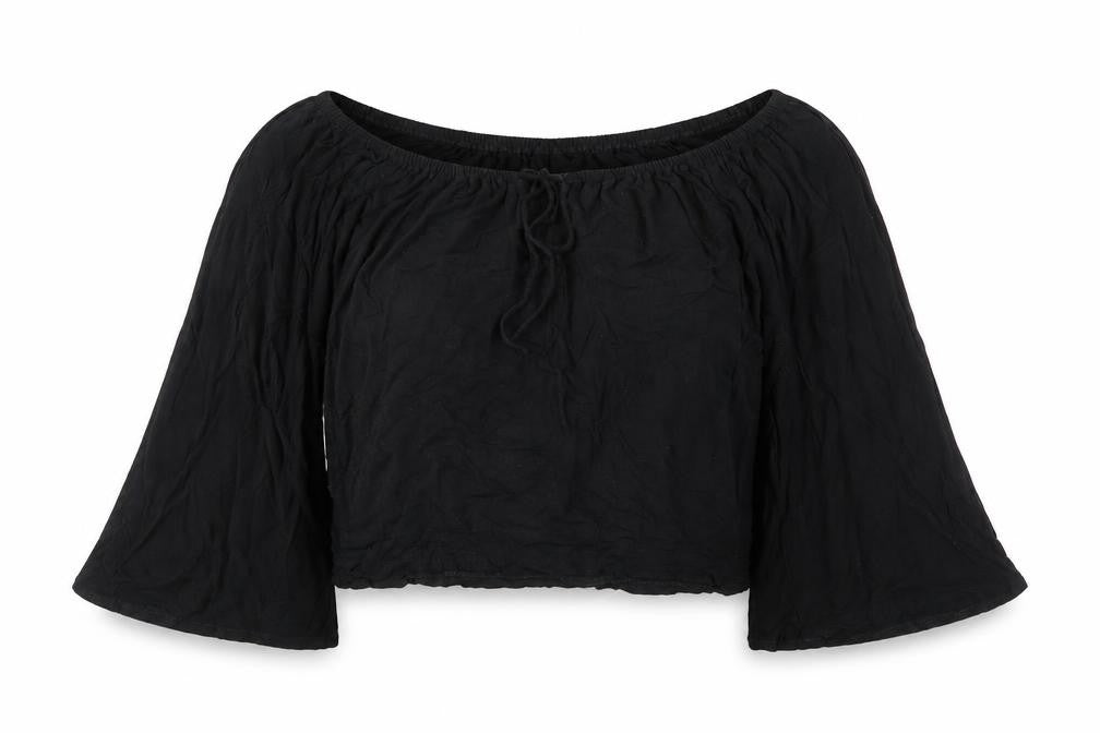 Phase Eight Women's Black Bell Sleeve Blouse Size 8