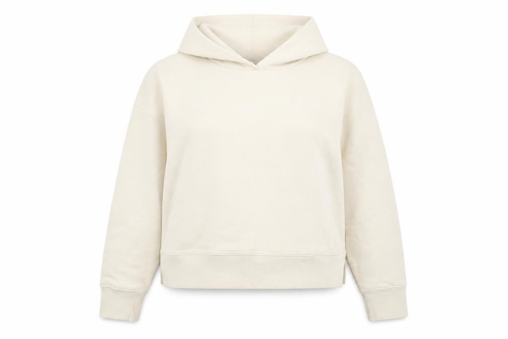 Zara Women’s Beige Pullover Hoodie M Lightweight