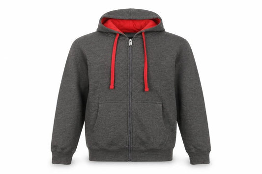 British-Eagle Men's Grey Full Zip Hoodie S