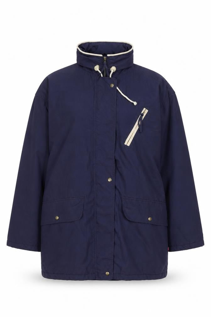 Havana Unisex Blue Jacket M Plaid Polyester Cotton Casual
