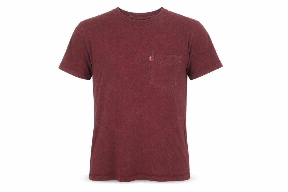 Levi's Men's Red Crew Neck Short Sleeve T-Shirt Size S