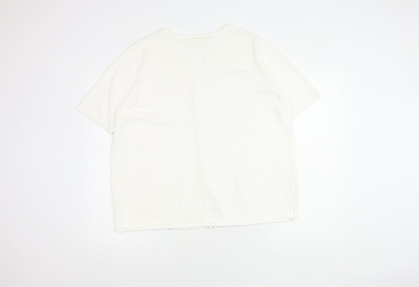 Ann Harvey Women's White Button-Up Top Size 20