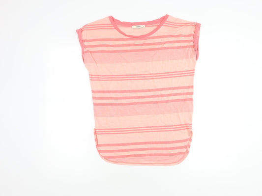 Oasis Women's Pink Striped Sleeveless Top XS