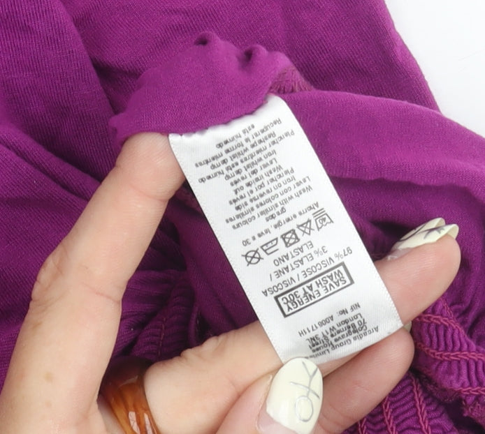 Wallis Women's Purple Stretch Blouse, Small
