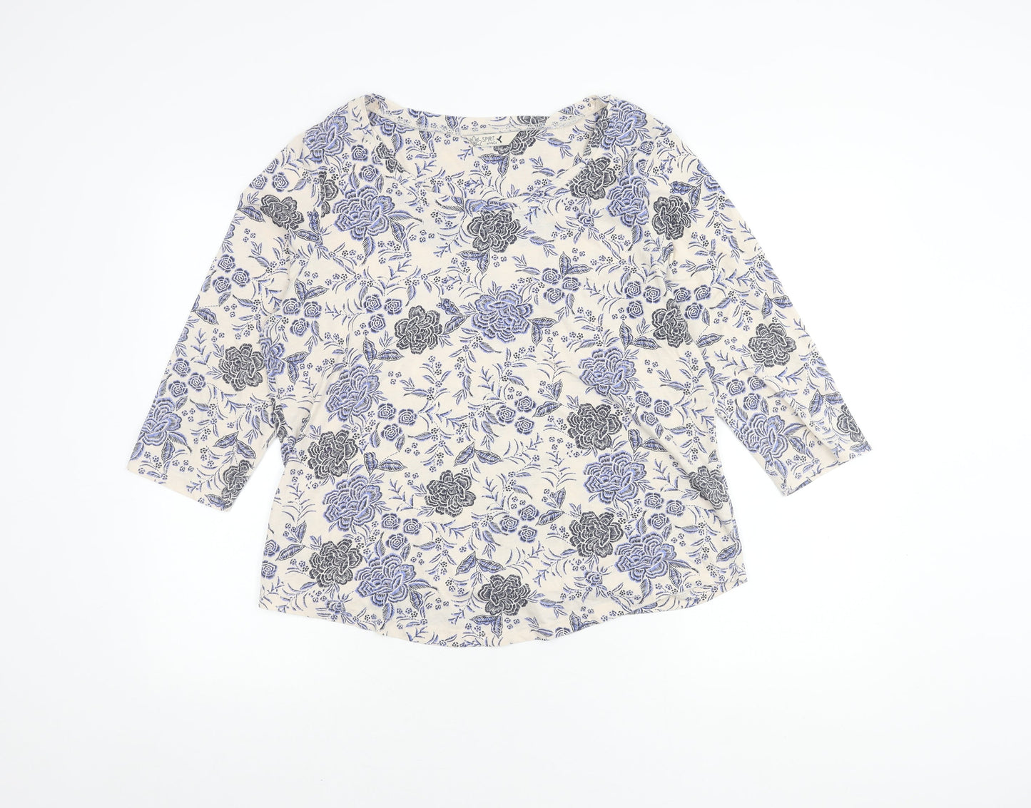 M&Co Women's Multicoloured Floral Top, Size 14