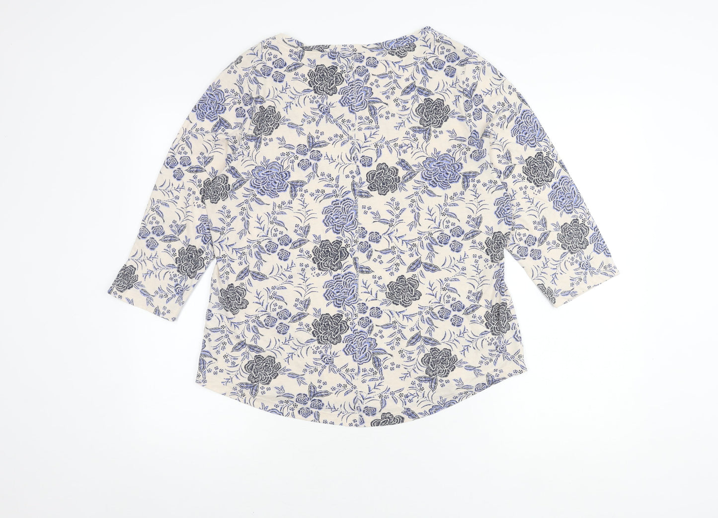 M&Co Women's Multicoloured Floral Top, Size 14
