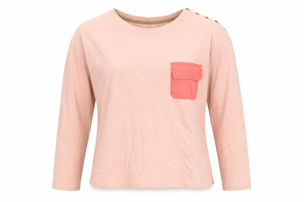 White Stuff Women's Pink Long Sleeve Top UK 12 Casual