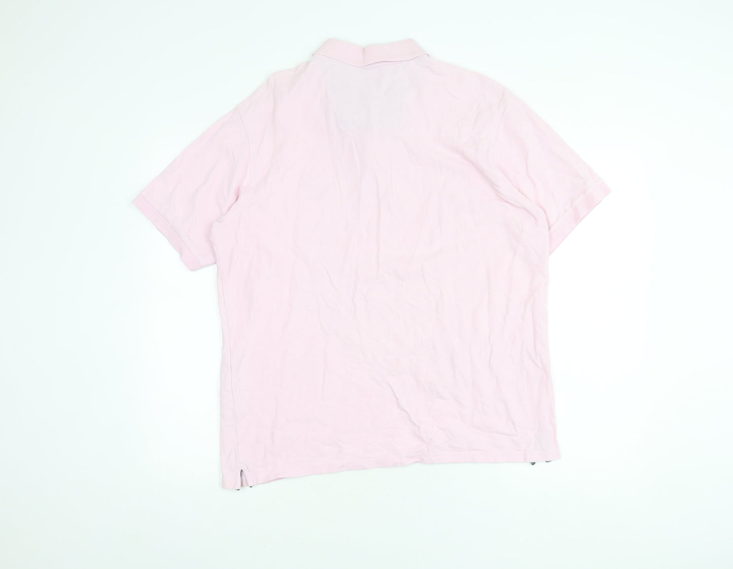 Marks and Spencer Men's Pink Polo Shirt, L, Regular Fit