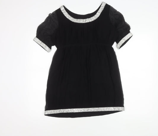 Jovonna London Women's Black Silk Dress Size 10