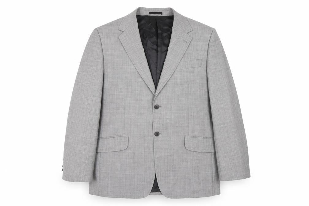 Next Men's Grey Blazer 44 Regular Wool Jacket