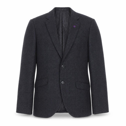 Jeff Banks Men's Grey Check Blazer, Size 38