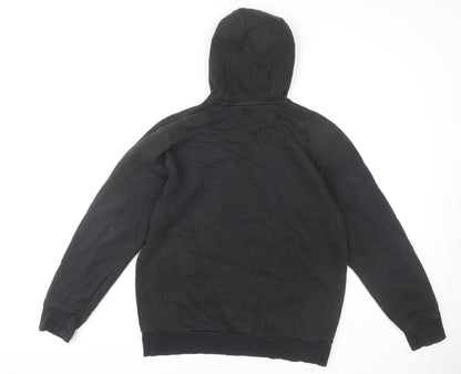 Back view of Adidas Men's Black Medium Pullover Hoodie