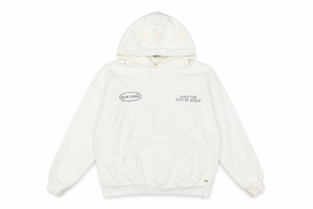 Pull&Bear Teen White XS Hoodie with Graphic Print