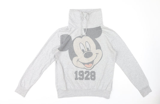 Disney Women’s Grey Mickey Sweatshirt, Size 12
