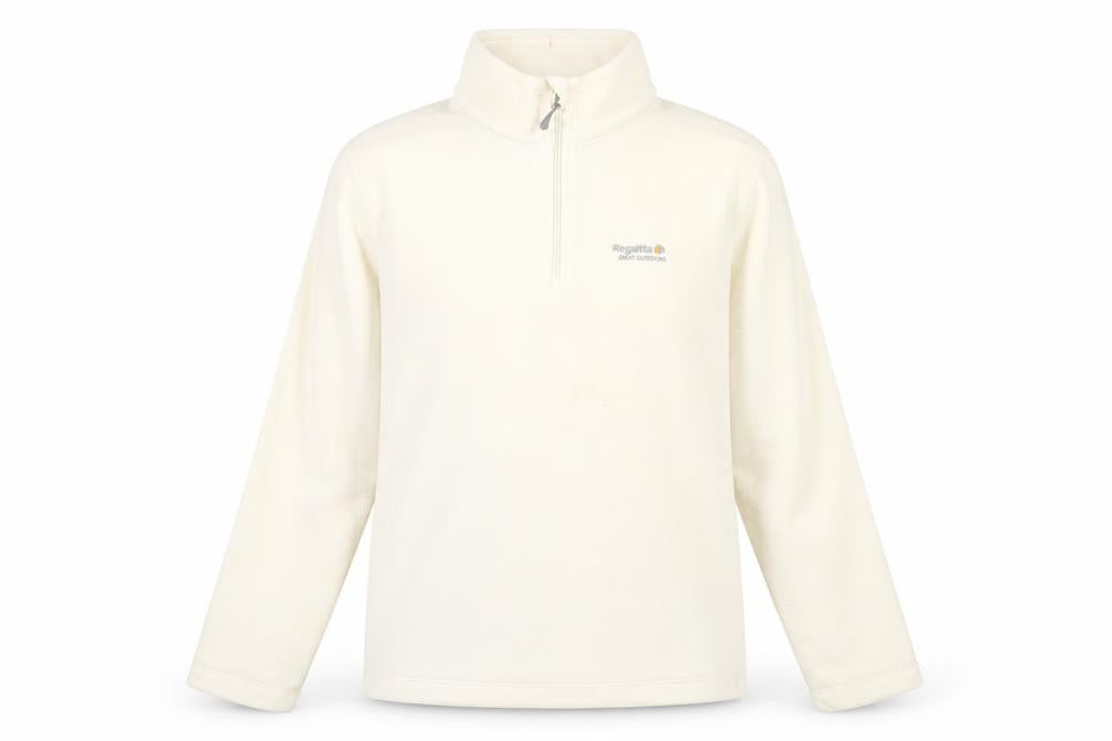 Regatta Women Ivory Fleece 1/2 Zip Sweatshirt Size 16