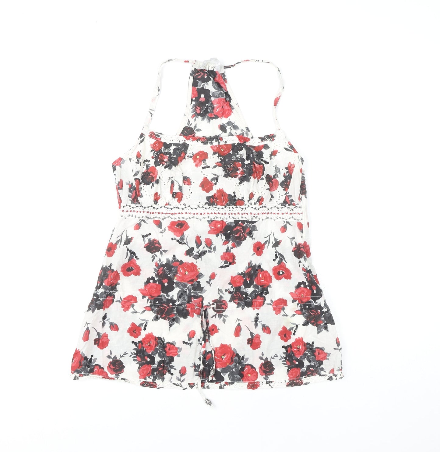 Red Herring Women's Multicoloured Floral Camisole, Size 10 Plus