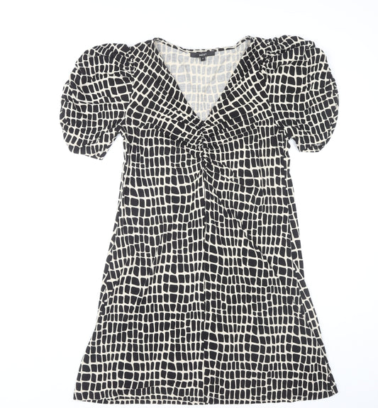Next Women's Multicoloured V-Neck Dress Size 14