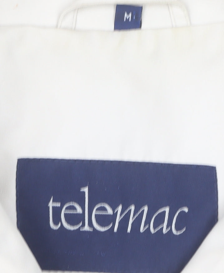 Telemac Women's Beige M Jacket - Casual, Buttoned