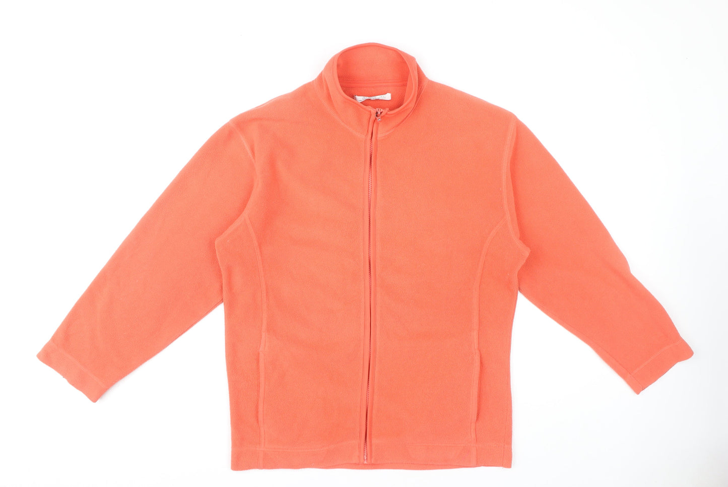 St. Bernard Women's Orange Fleece Jacket Size 14