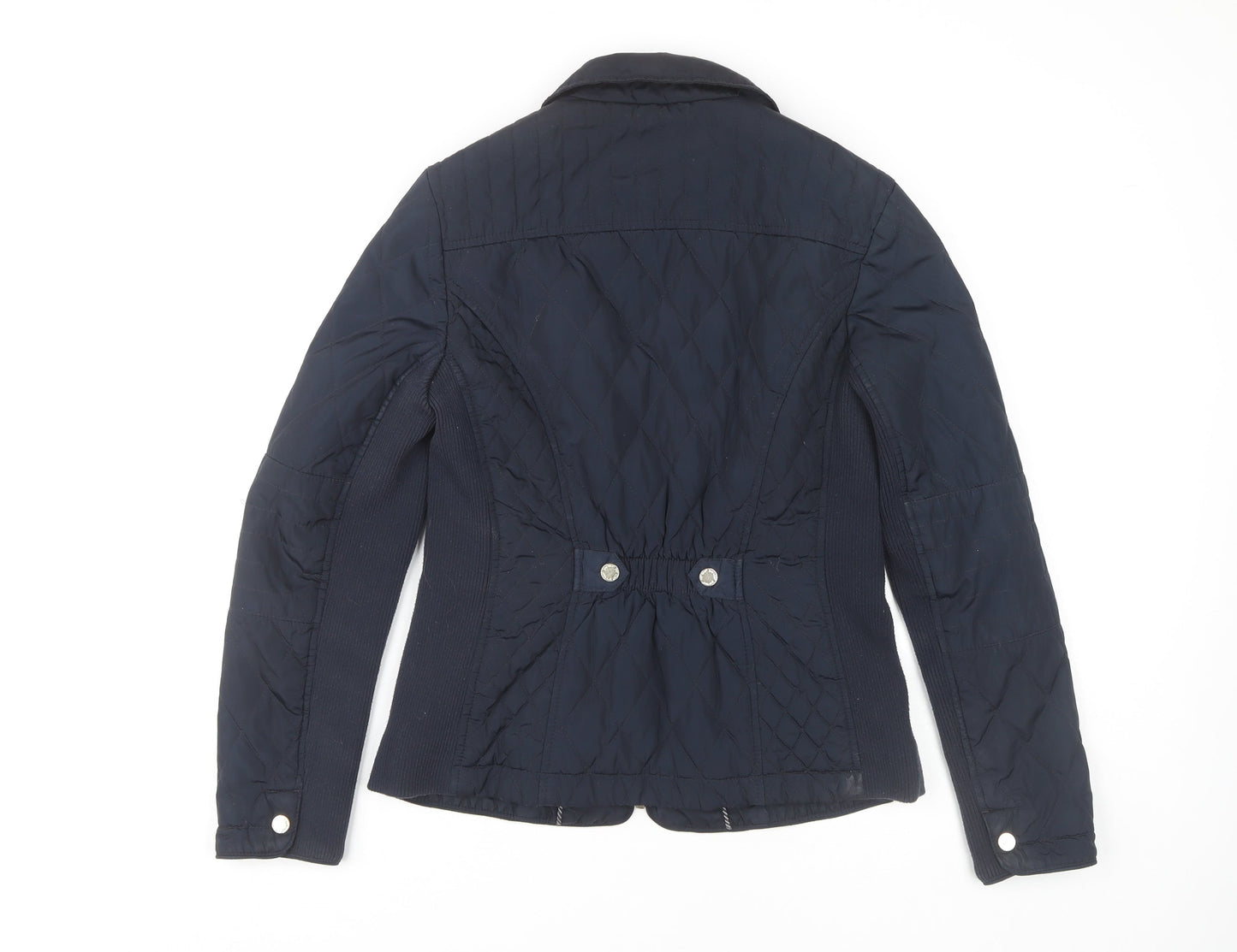 Marks and Spencer Women's Blue Quilted Jacket Size 10
